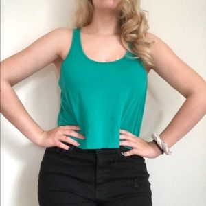 Forever 21 Green Crop Top
